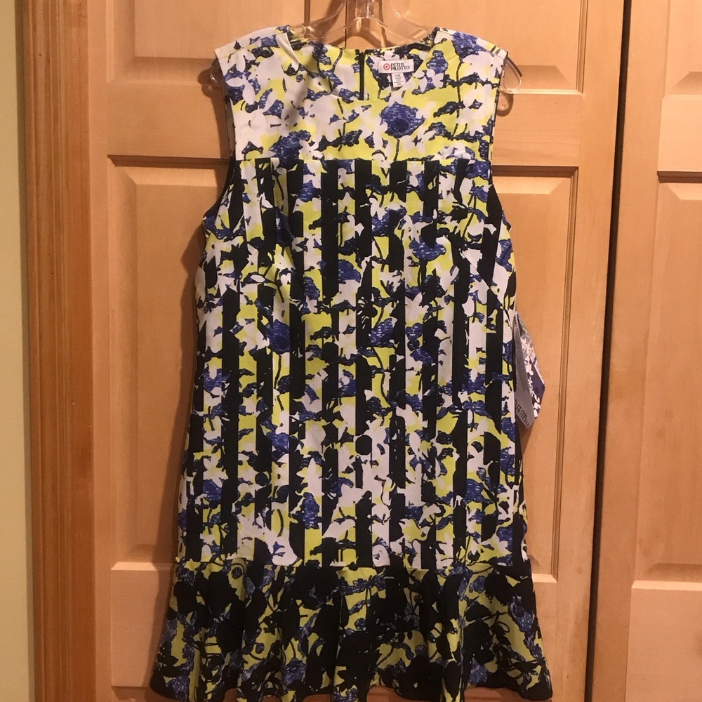 New Peter Pilotto Sleeveless Floral Stripe Dress